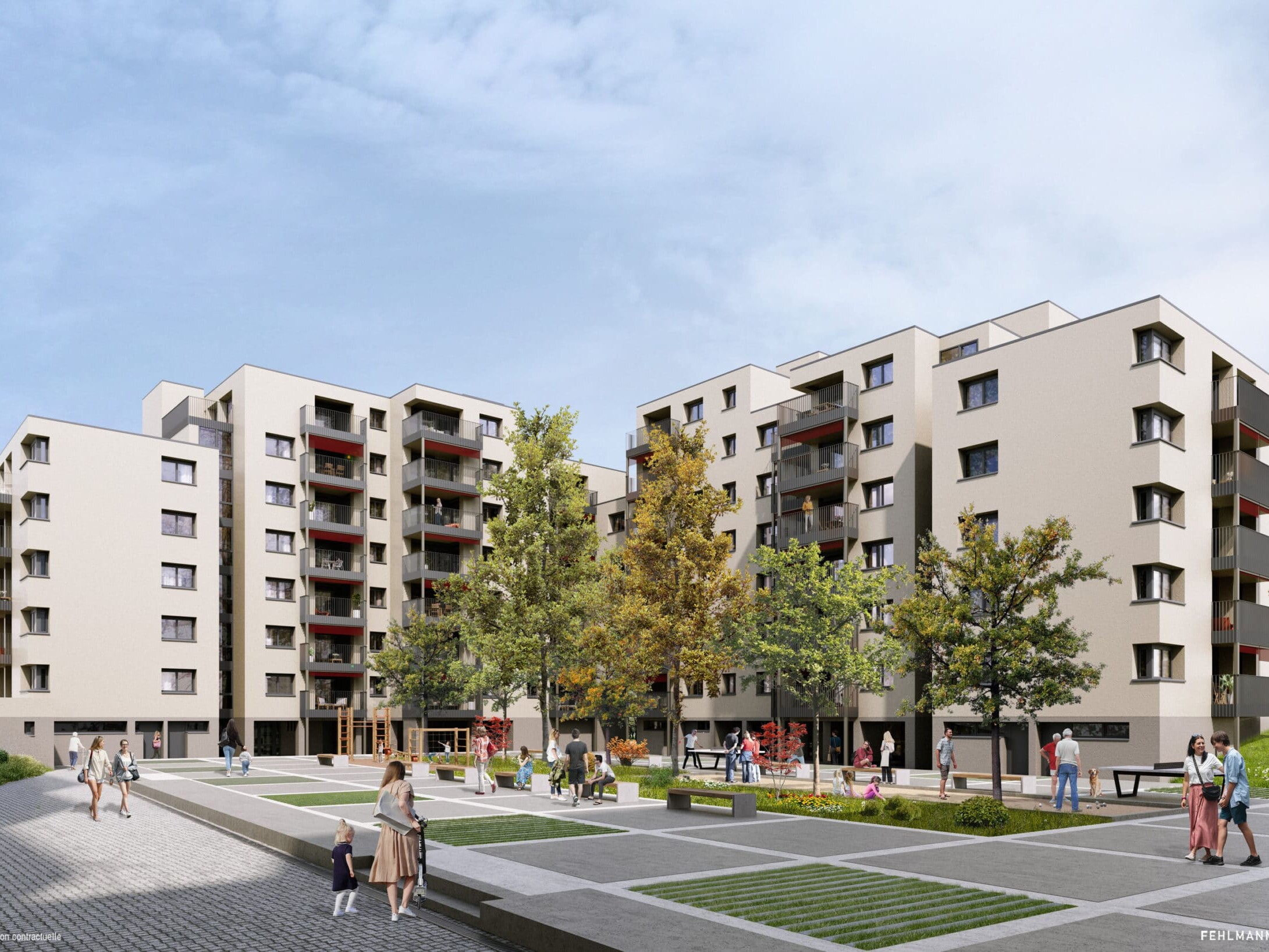 phase d’exécution pour le lot construction métallique